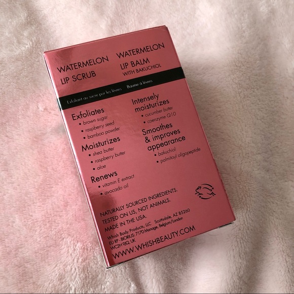 Whish Lip Treatment Duo • Lip Scrub and Lip Balm • Watermelon NIB 🍉 - Picture 5 of 7